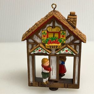 vtg HALLMARK Ornaments 1977 Weather House Twirl About German Swiss Theme Cute